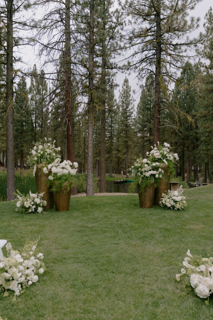 Beautiful florals at the ceremony