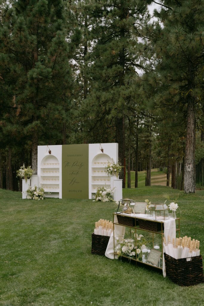 Stunning ceremony backdrop