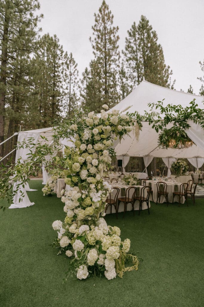 Stunning florals at the reception
