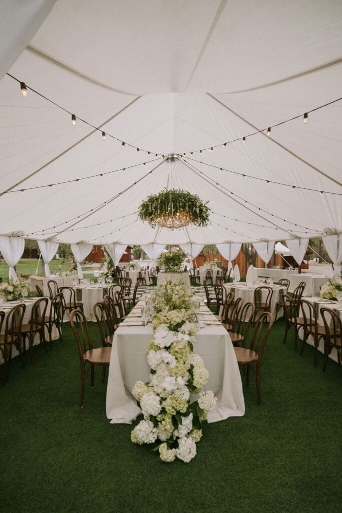 Elegant and timeless, wedding reception decor