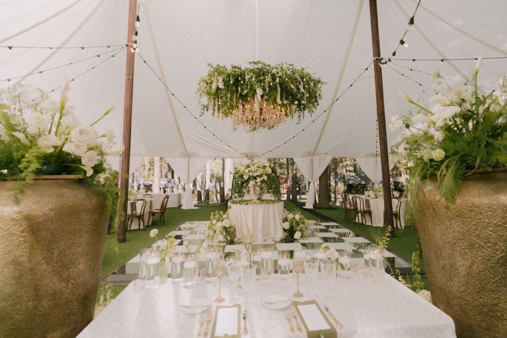Romantic Luxury Florals at Chalet View Lodge Wedding Celebration