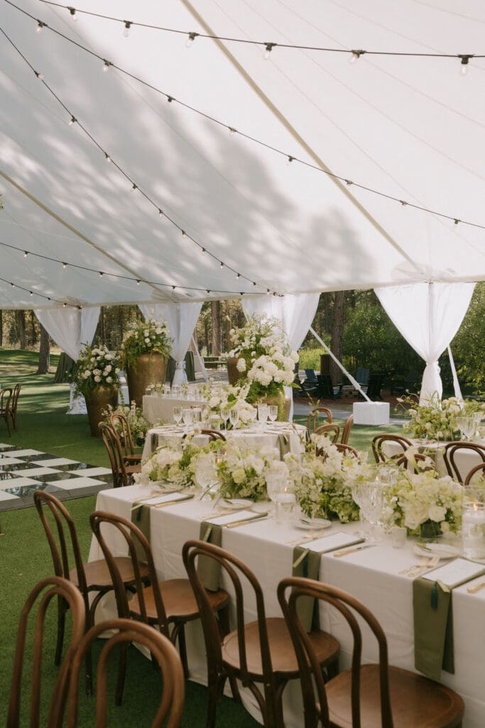 Stunning floral at the wedding reception