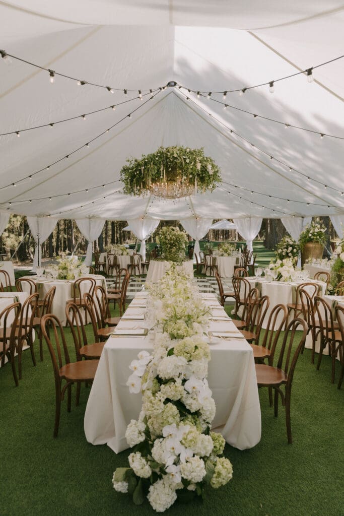 Romantic Luxury Florals at Chalet View Lodge Wedding Celebration