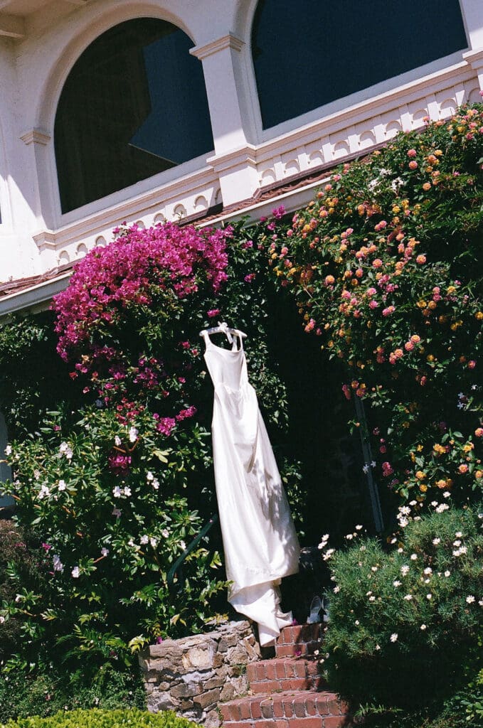 portrait of the wedding shoes
