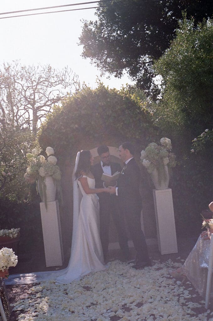 happy couple at their dream wedding