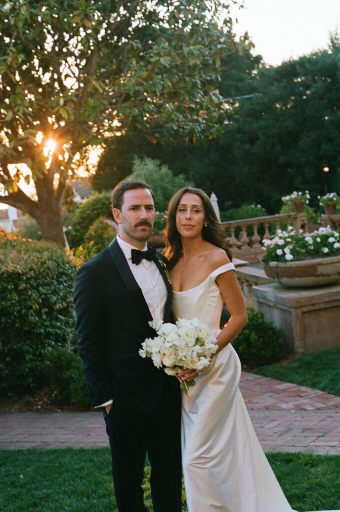 newlyweds at their dream bridal session