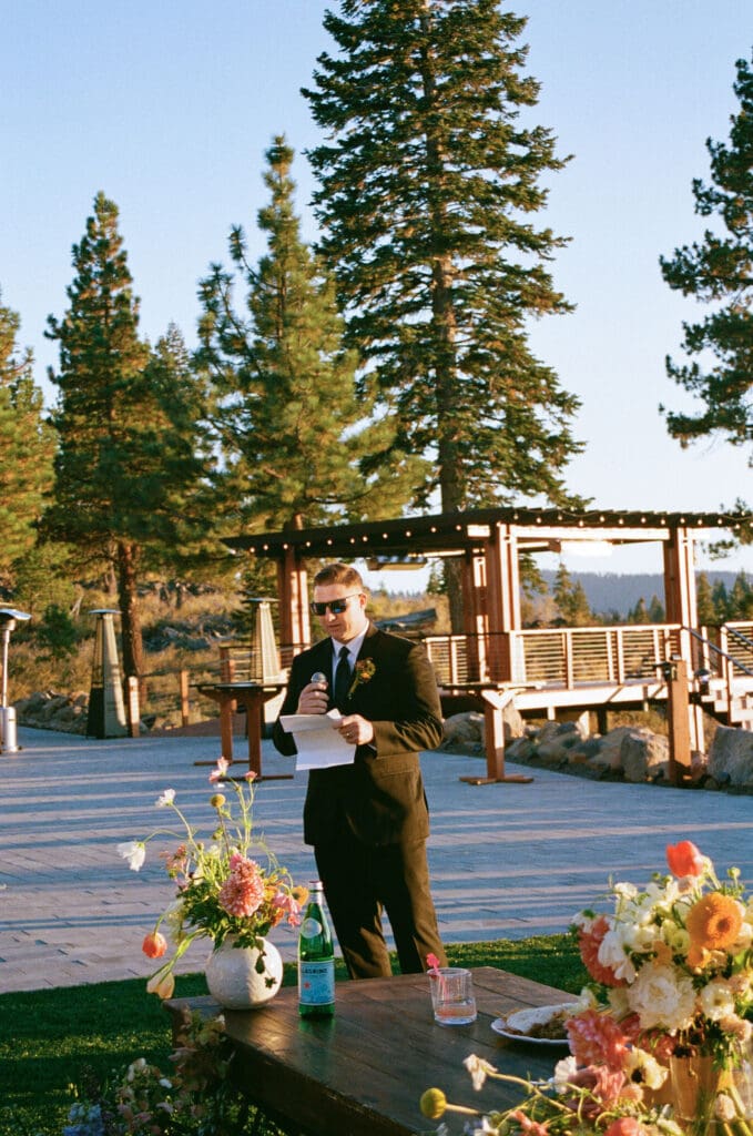 Whimsical Tahoe Wedding Florals at Austin Ridge in Truckee