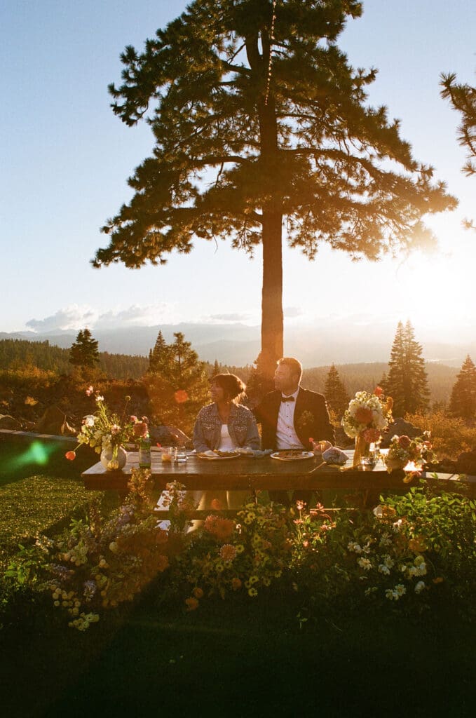 Whimsical Tahoe Wedding Florals at Austin Ridge in Truckee