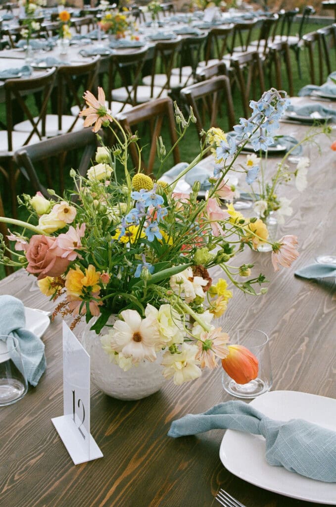 Stunning florals at the reception