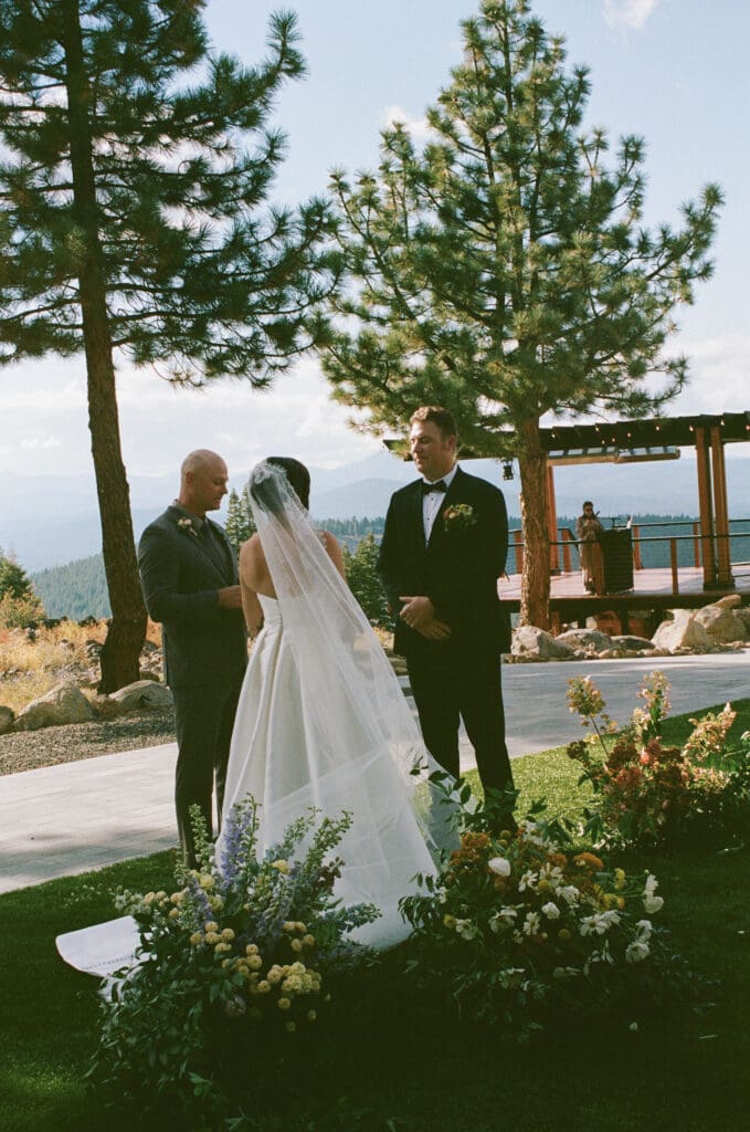 happy couple at their dream wedding