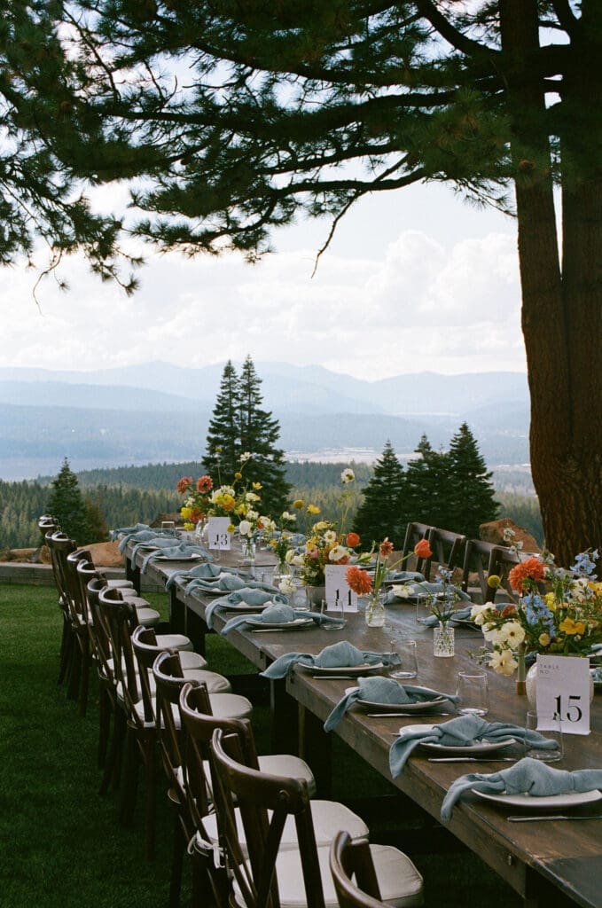 Beautiful floral at the table centerpieces