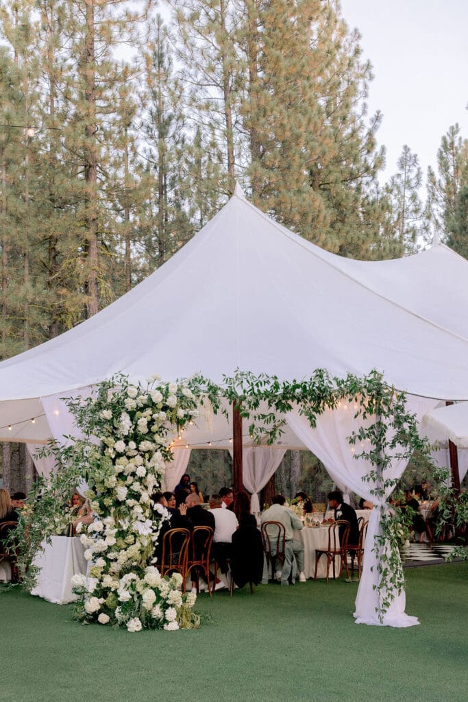 guests having the best time at the wedding reception