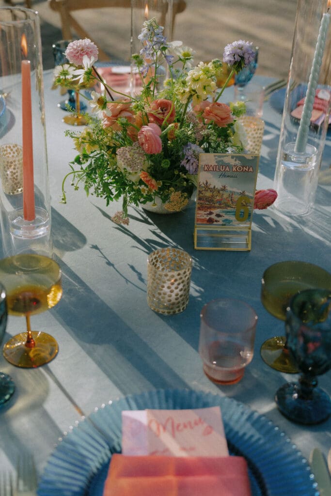 stunning details at the wedding reception party