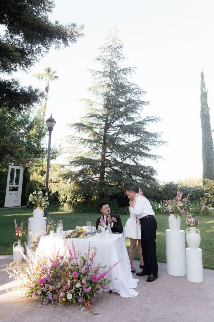 newlyweds at their dream wedding reception