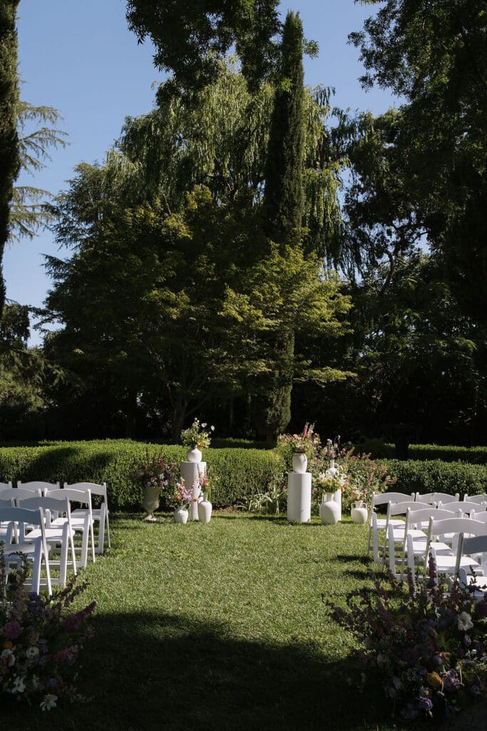 Romantic Garden Party Wedding at Park Winters | Northern California Estate Wedding Inspiration