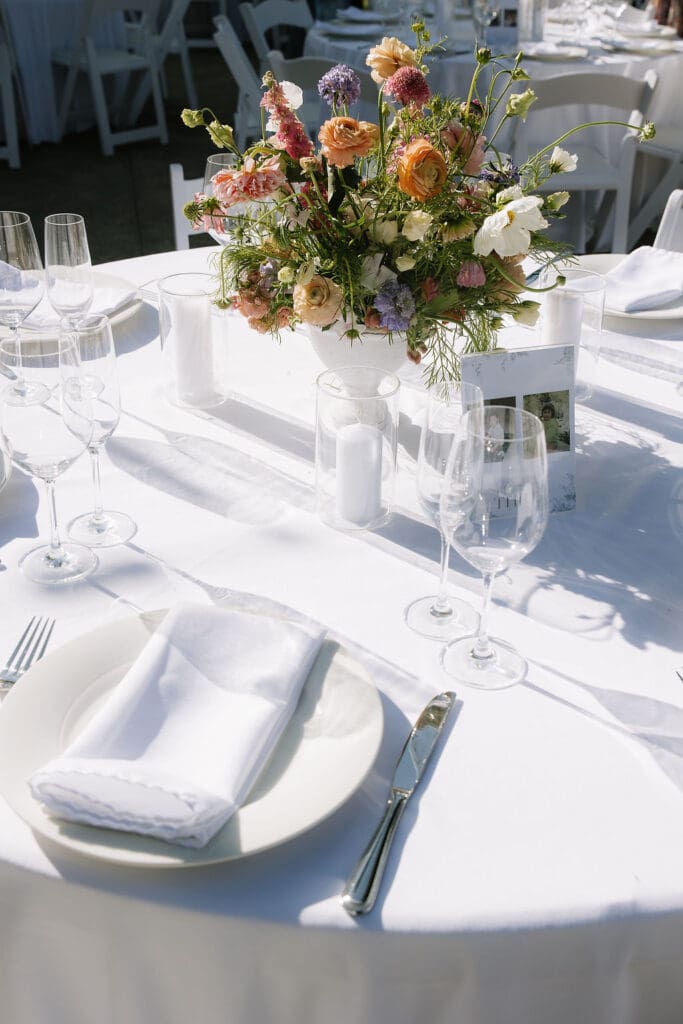 timeless and elegant reception details