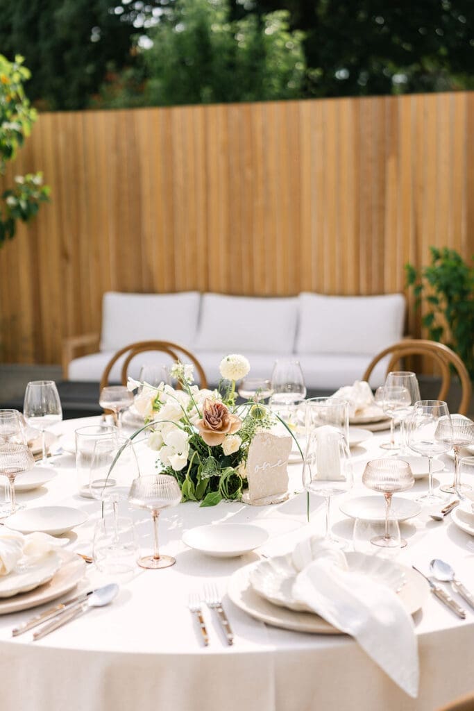 Organic White Floral Design at Land Locked Vineyard | An Intimate Vineyard Vow Renewal