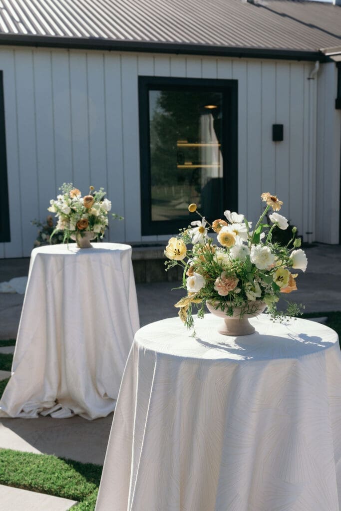 Serpentine Tables & Soft Florals | A Romantic Neutral Wedding Design