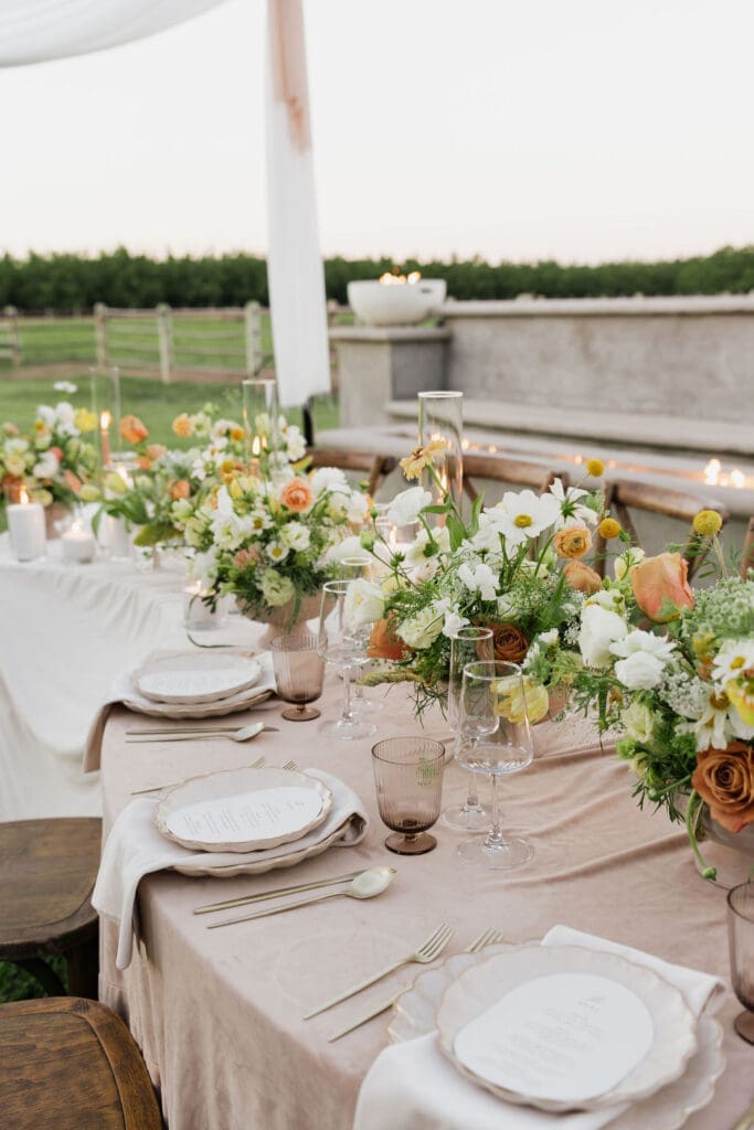 timeless and romantic wedding reception